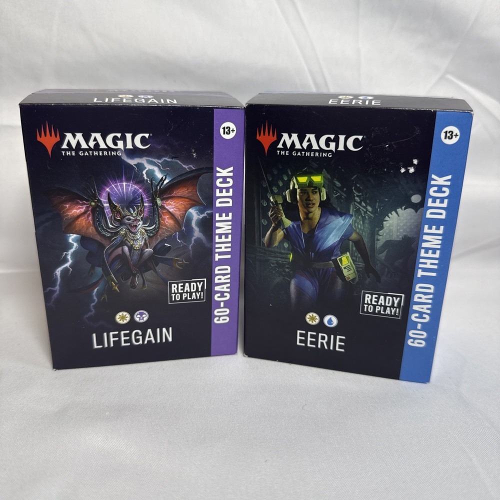 Magic The Gathering Strixhaven Theme Deck Set of 2 Eerie & Lifegain MTG